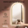 HOKO Miroir de salle de bain anti-buée LED Miroir arqué Voir les images du produit 7