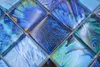 Handmuster Mosaikfliese Glasmosaik Kombi Forest blau türkis Produktbild-Vorschau 1