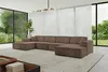 ALTDECOR Ecksofa in U-Form IREA-U2-v3 386x165x77 cm Braun Produktbild-Vorschau 3