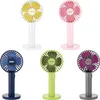 Collage of five colorful portable fans arranged in a grid. Anteprima dell’immagine prodotto