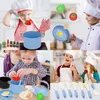 Kinderküche Zubehör Set - Spielküche Kochset mit Töpfen & Produktbild-Vorschau 6