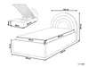 BELIANI Łóżko z pojemnikiem różowe welurowe 90 x 200 cm Podgląd zdjęcia produktu 7