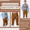 Trachtenlederhose Herren Kniebund Lederhose mit Produktbild-Vorschau 6