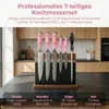 UISEBRT 7dílná sada kuchyňských nožů v bloku – sada Náhled obrázku produktu 6