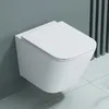 doporro WC Suspendu Blanc Cuvette Céramique Toilette Voir les images du produit 6