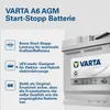 Batteria auto VARTA A6 AGM 80Ah 800A 12V Start&Stop Anteprima dell’immagine prodotto 9