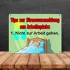 Metallschild XL in 21x28 cm Tips zur Stressvermeidung am Produktbild-Vorschau 4