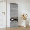 vidaXL Szafka na buty szara Sonoma 59x17x169 cm Materiał Podgląd zdjęcia produktu 2