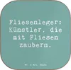 Mr. & Mrs. Panda Untersetzer Tasse Spruch Fliesenleger Produktbild-Vorschau 1