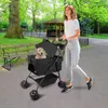 Hundewagen klappbar Haustierwagen für Hunde Katzen Produktbild-Vorschau 7