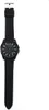 A black Armani Exchange watch with a black strap is shown against a white background. Podgląd zdjęcia produktu