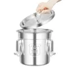 6L Seau à riz en acier inoxydable avec couvercle Seau de Voir les images du produit 6