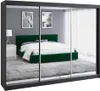 Schuifdeurenkast, 3-deurs. Kast met 4 lades en 3 spiegels! Productafbeelding-voorbeeld 2