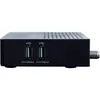 Side view of a black digital receiver with two USB ports and an antenna connector. Produktbild-Vorschau