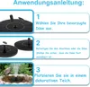 UISEBRT 1,4W Solar Springbrunnen Rund Solarpumpen Update Produktbild-Vorschau 8