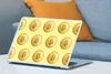 MuchoWow® Laptop Aufkleber Sticker Cover Bitcoin - Gold - Produktbild-Vorschau 4