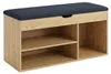 TRIA skrinka na topánky s sedadlom, 80 x 43 x 30 cm – hnedá Náhľad obrázku produktu 1