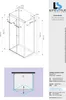 Glaszentrum Hagen 110x90x195 cm Saturn U-Duschkabine Produktbild-Vorschau 2