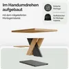 An exploded view of a coffee table, showing its components and assembly instructions. Produktbild-Vorschau