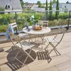 Runder klappbarer gartentisch "greensboro" lehm 4-sitzer Produktbild-Vorschau 3