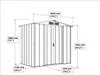 Duramax Metallgerätehaus Eco 6 x 4 202 x 122,1 x 180,5 cm Produktbild-Vorschau 8
