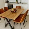 Tischplatte Eiche massiv 4 cm 200cm Länge mit Baumkante Produktbild-Vorschau 5