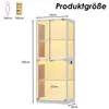 Moderne Glasvitrine, 4-stufig mit LED & Intelligente Produktbild-Vorschau 4