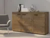 Široká komoda s dvířky THISE - dub lefkas Náhled obrázku produktu 1