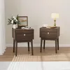 Mid-Century Modern Nussbaum Nachttisch, Schlafzimmer Produktbild-Vorschau 1