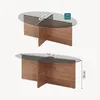 Table basse « Viroya » 100 x 60 x 36 cm, plateau ovale en Voir les images du produit 3