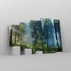 Bild auf Leinwand - Leinwandbild - 5 Teile - Wald Dämmerung Produktbild-Vorschau 4