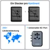 VOOMY Reiseadapter Weltweit 4-in-1 – Für 200+ Länder – Produktbild-Vorschau 3