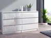 Roe Furniture | Kommode - 6 Schubladen - 140 cm - Weiß Produktbild-Vorschau 2