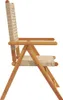 vidaXL Gartenstühle 2 Stk. Beige Massivholz Akazie und Poly Produktbild-Vorschau 6