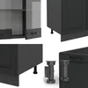 Cuisine Vicco R-Line Anthracite campagne 300cm avec armoire Voir les images du produit 4