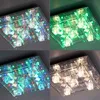 Plafoneiera a LED, telecomando, cambiacolori, vetro, L 50 Anteprima dell’immagine prodotto 12