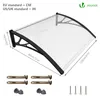 VOUNOT® Vordach für Haustür, 120 x 80 cm Transparentes Produktbild-Vorschau 5