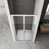 AICA Falttür 90x185cm Nischentür 5mm ESG Klarglas Produktbild-Vorschau 3
