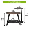 YITAHOME Couchtisch 2er Set, Rund, Beistelltisch Produktbild-Vorschau 5