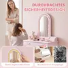 AIYAPLAY Kinder Schminktisch Set 2 in 1 Frisiertisch Produktbild-Vorschau 6