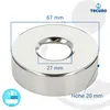 rosone filettato tecuro (3/4) Ø 27 mm x Ø 67 mm x altezza Anteprima dell’immagine prodotto 7
