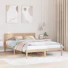 vidaXL Cadre de lit Marron 140 x 200 cm pin massif Voir les images du produit 2