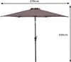 KOMFOTTEU Parasol ogrodowy Ø270 cm, parasol z regulacją Podgląd zdjęcia produktu 3