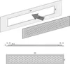 2 x  sossai Aluminium Lüftungsgitter 48 x 8cm in Schwarz Produktbild-Vorschau 3