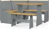 Eckbankgruppe Marija Landhausstil Kiefernholz Grau 151x118 Produktbild-Vorschau 1