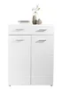Schuhschrank - Weiß Hochglanz - B 122 cm - 2 Türen - 1 Produktbild-Vorschau 2