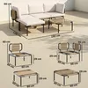 Outsunny Polyrattan Gartenmöbel Set 5-teilig Lounge Set mit Produktbild-Vorschau 3
