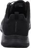 The back view of a black Skechers shoe. Voir les images du produit