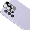 A close-up shot of a smartphone's camera lens protector placed on top of the phone's camera module. Produktbild-Vorschau