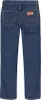 The back view of a pair of dark blue denim jeans. Produktbild-Vorschau